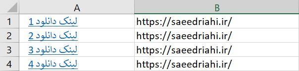  ترفند اکسل : چگونه آدرس لینک را در اکسل پیدا کنیم
